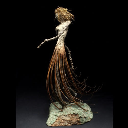 The Hidden Glade 15.5x13x7  $900 at Hunter Wolff Gallery